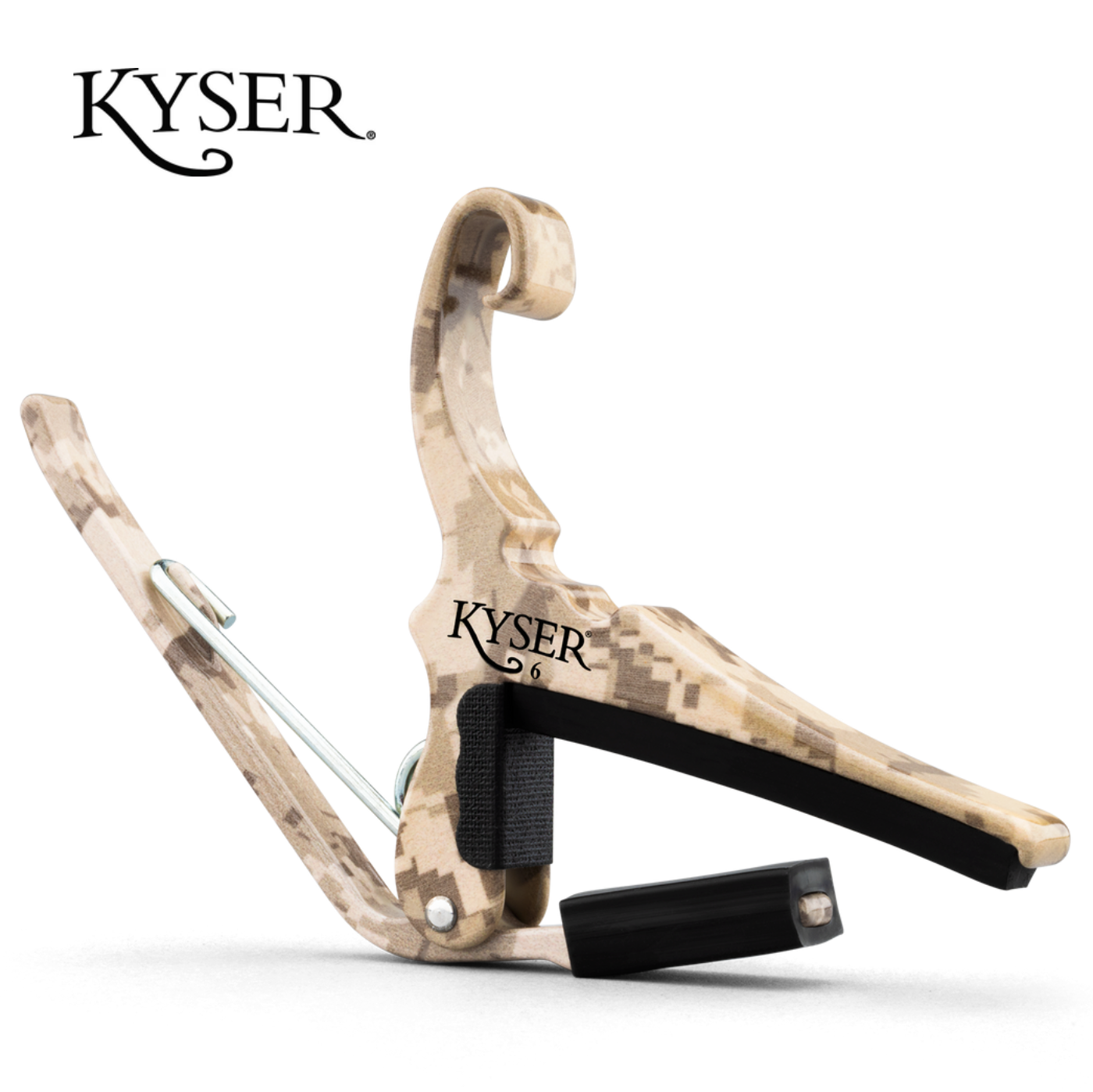 Kyser Guitars 4 Vets Quick Change Acoustic 6 String Guitar Capo - Desert Camo