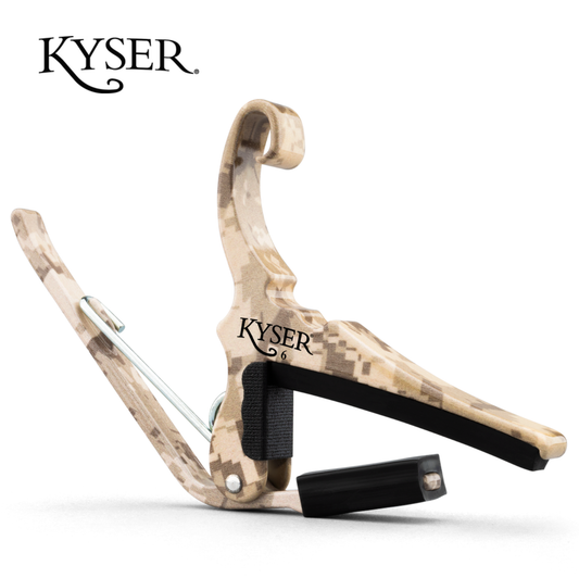 Kyser Guitars 4 Vets Quick Change Acoustic 6 String Guitar Capo - Desert Camo