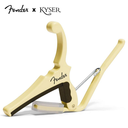 Fender x Kyser Quick Change Electric Guitar Capo - Olympic White