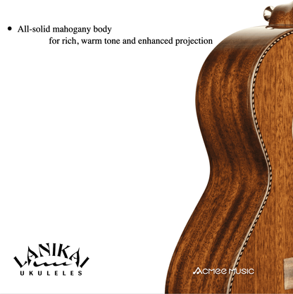 Lanikai MAS-T All Solid Mahogany Tenor 26“ Ukulele with Foam Case