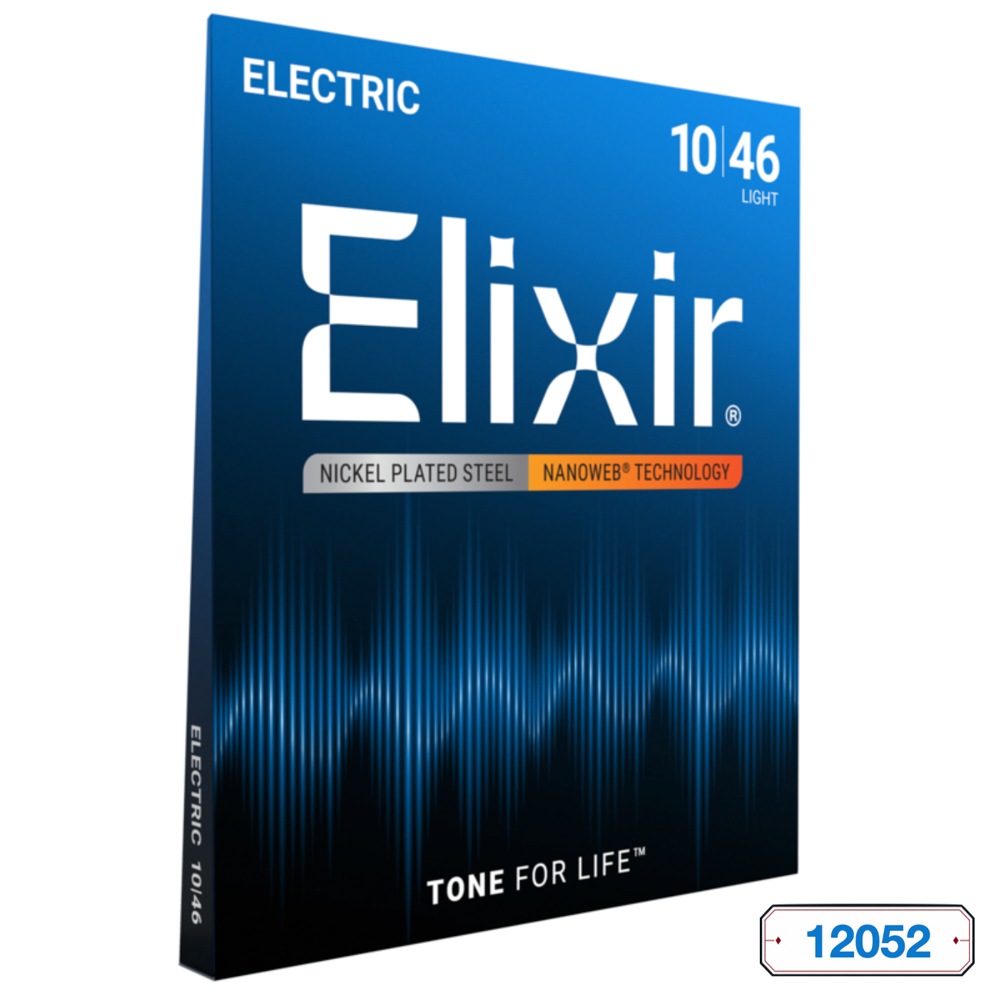 Elixir 12052 Nanoweb Light Electric Guitar Nickel-Plated Steel Strings (010-046)