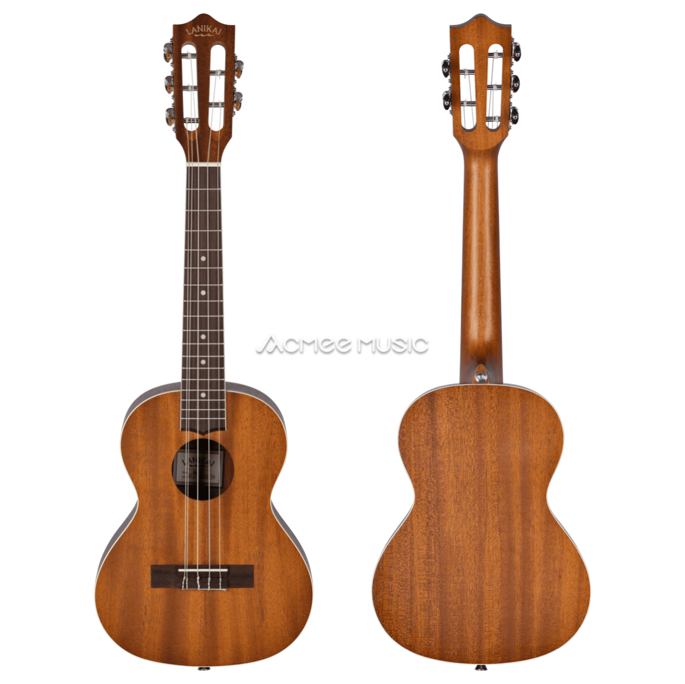 Lanikai MA-5T Mahogany 5-String Tenor Ukulele High & Low G with Padded Gig Bag