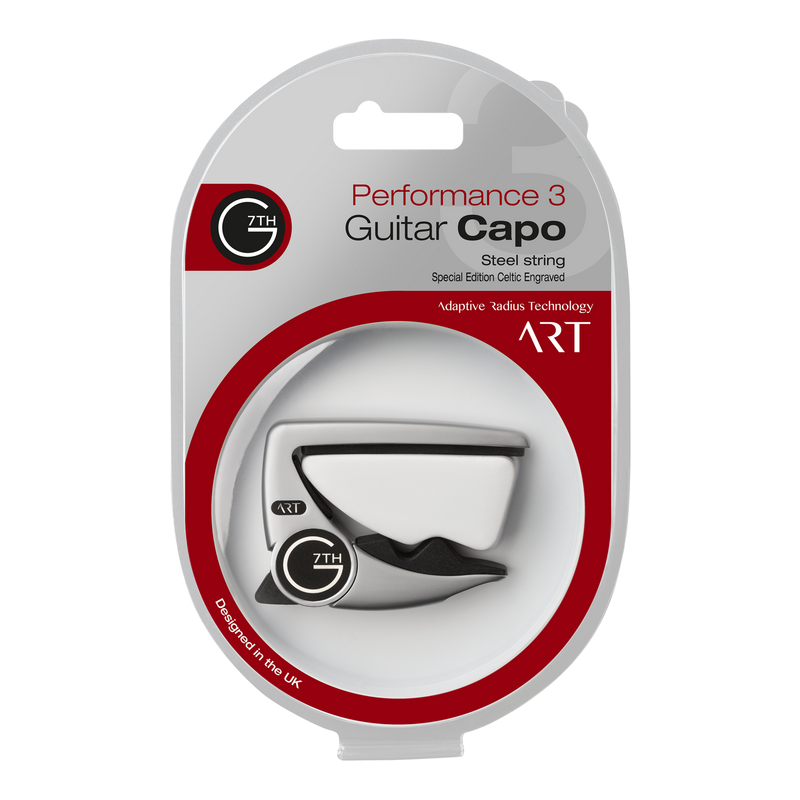 G7th Performance 3 ART 6-String Guitar Capo - Silver Celtic Special Edition