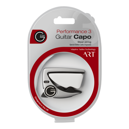 G7th Performance 3 ART 6-String Guitar Capo - Silver Celtic Special Edition