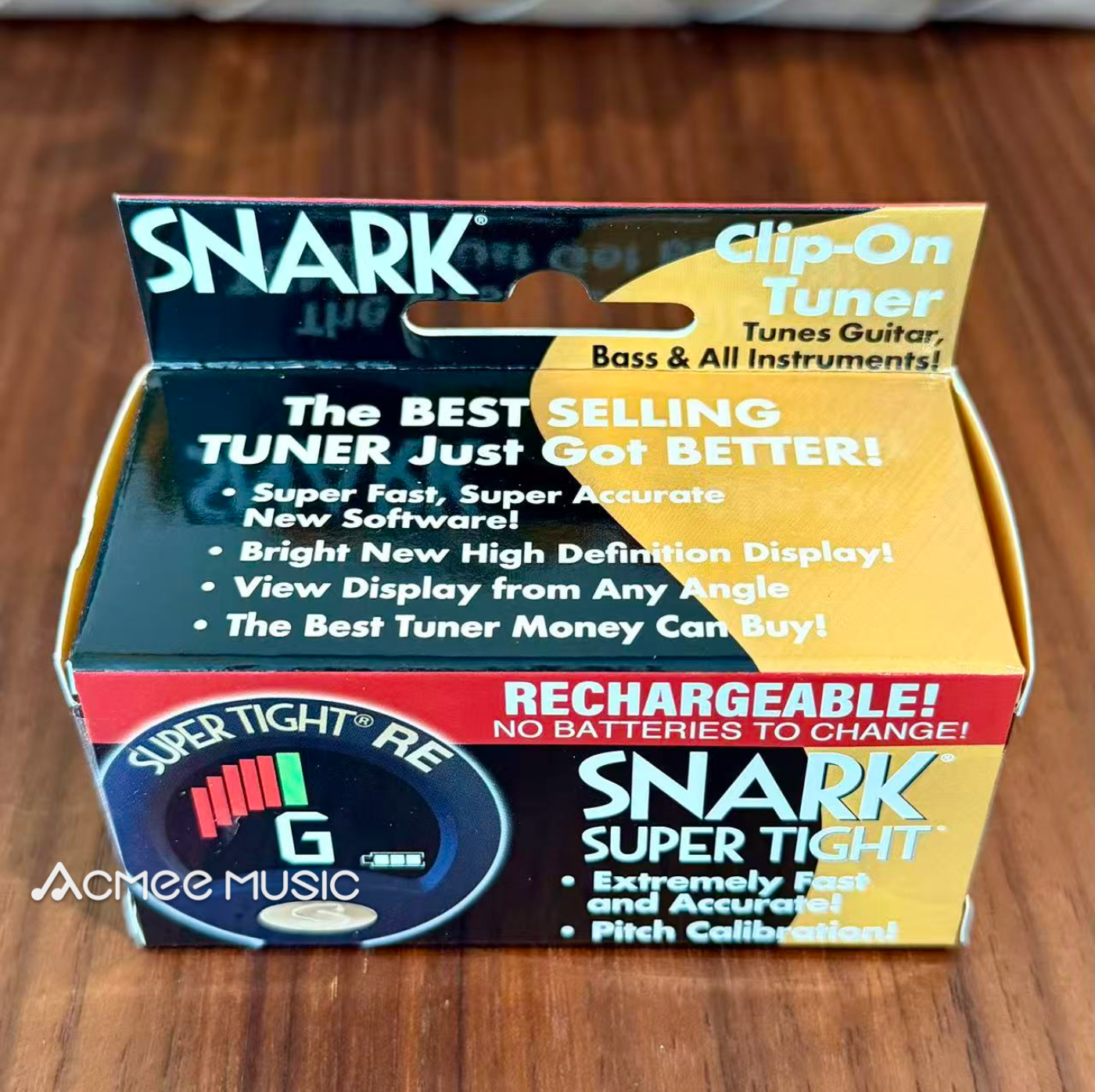 2-PACK Snark ST-8 Super Tight Rechargeable Clip-On Tuner for All Instruments