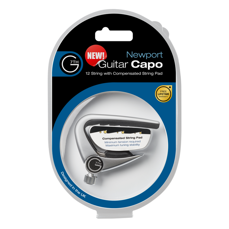 G7th Newport Quick Release 12-String Guitar Capo - Silver