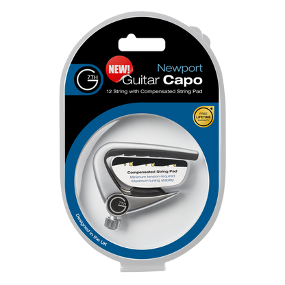 G7th Newport Quick Release 12-String Guitar Capo - Silver