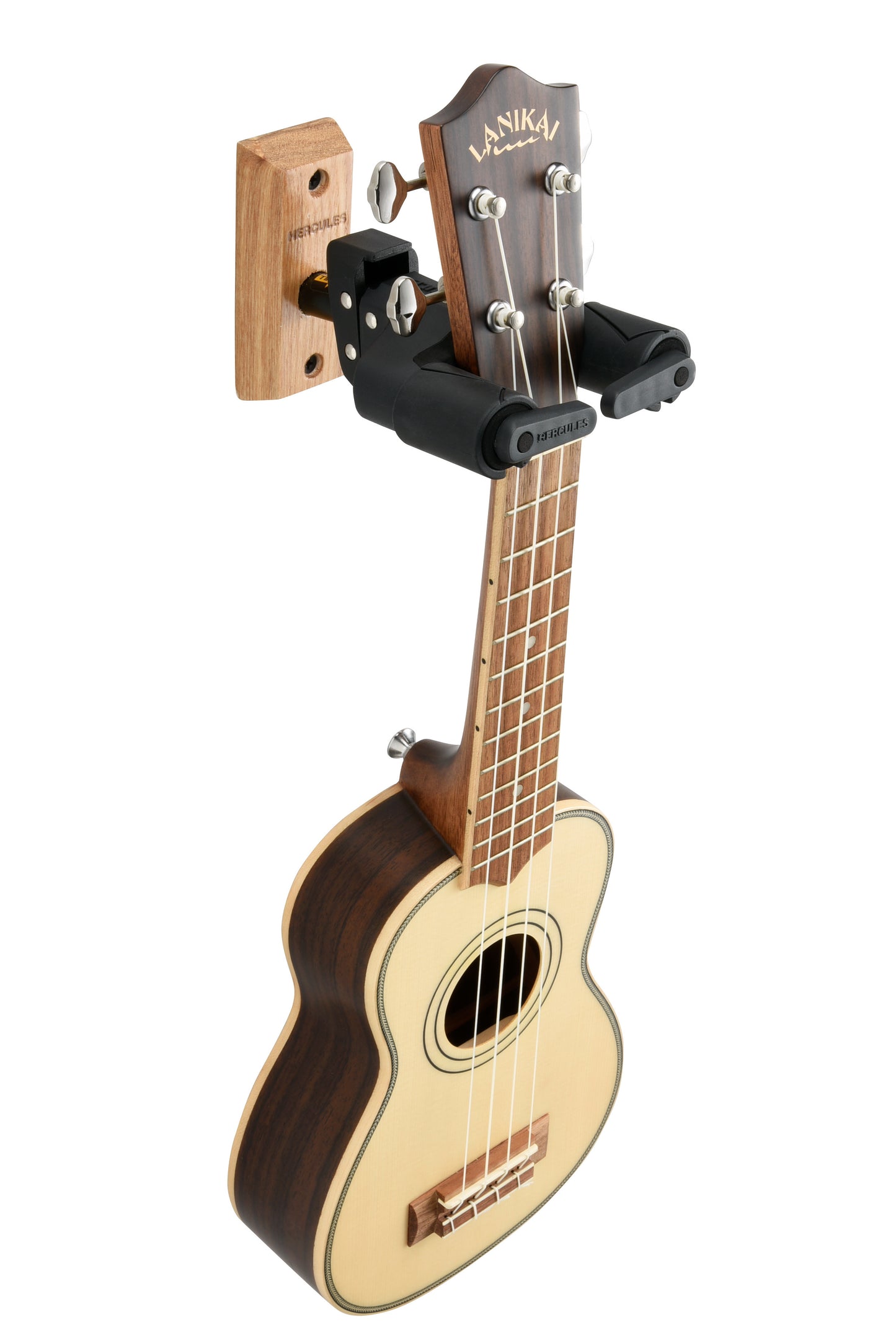 Hercules GSP38WB PLUS Auto Grip Wall Mount Guitar Hanger - RED Wood Base