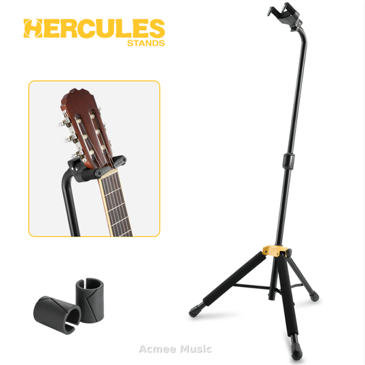 Hercules GS414B PLUS Durable Auto Grip Height Adjustable Guitar Stand