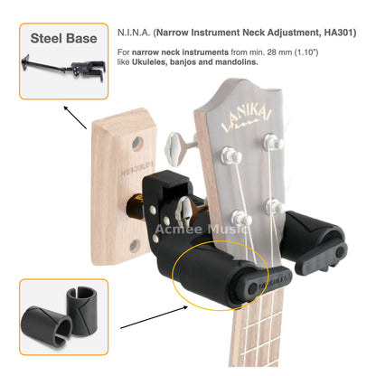 Hercules GSP40WB PLUS AutoGrip Guitar Wall Mount  Hanger - Steel Base Long Arm