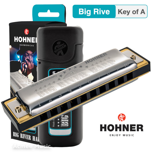 Hohner Big River Harp BGRVR-A Diatonic Harmonica - Key of A