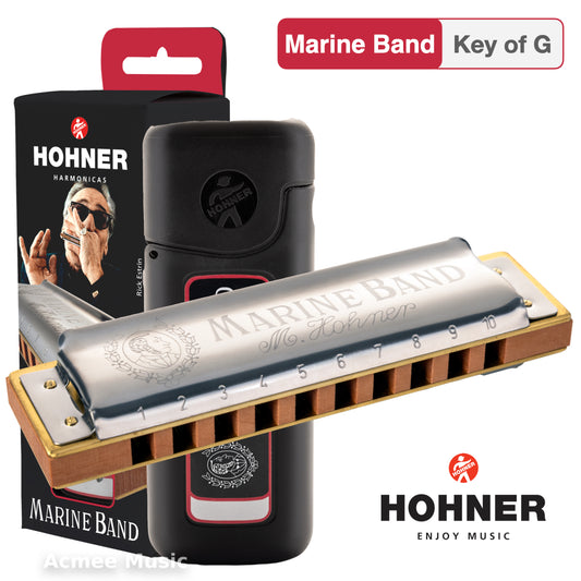 Hohner Marine Band 1896 Diatonic Harmonica with Case - Key of G