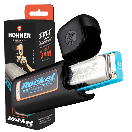 Hohner ROCKET LOW ROCKL-LC Diatonic Progressive Harmonica with Case - Key of Low C