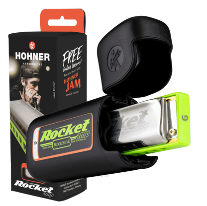 Hohner Rocket Amp ROCKA-G Progressive Diatonic Harmonica with Case - Key of G