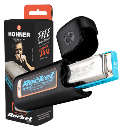 Hohner ROCKET LOW ROCKL-LD Diatonic Progressive Harmonica with Case - Key of Low D