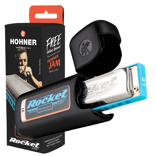Hohner ROCKET LOW ROCKL-LE Diatonic Progressive Harmonica with Case - Key of Low E