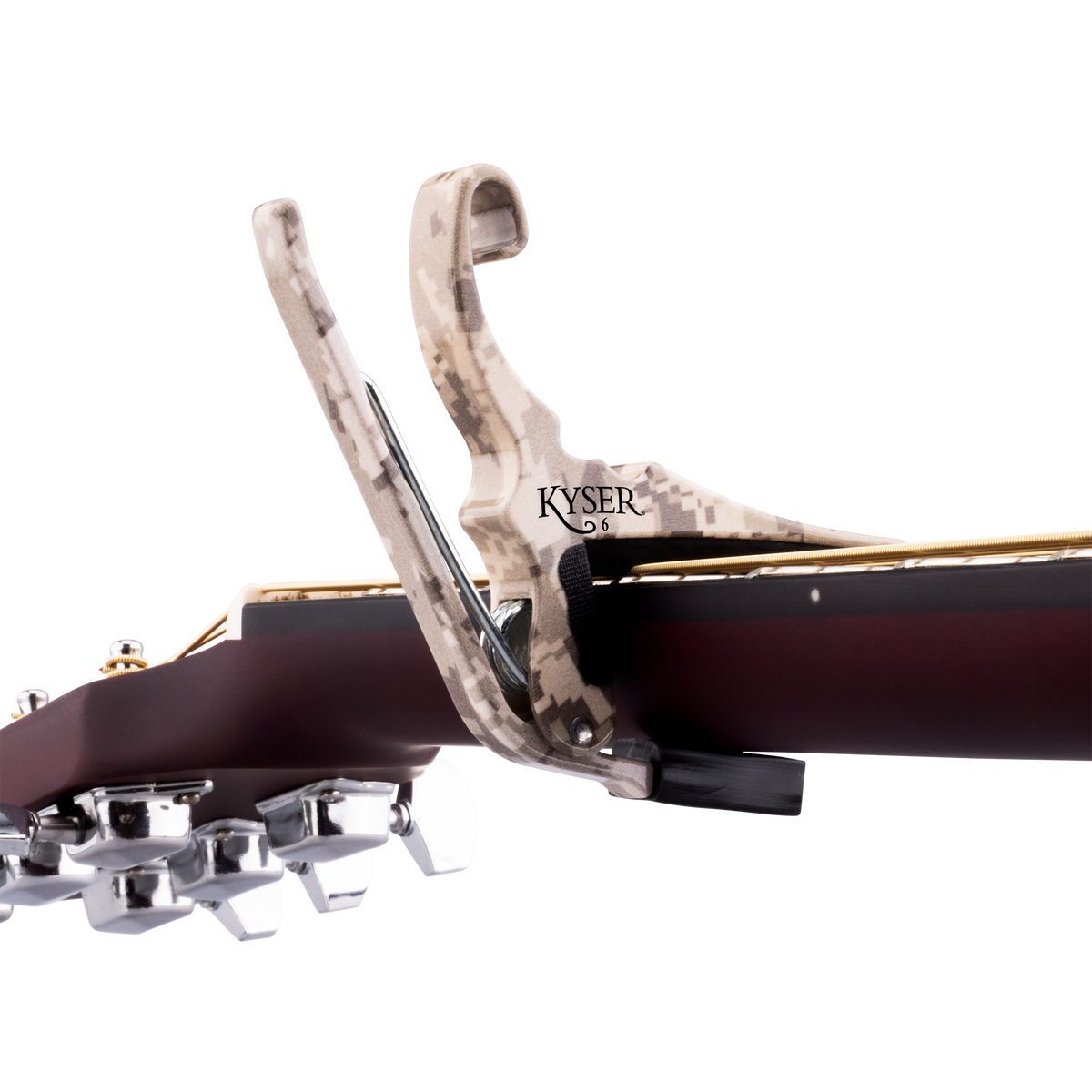 Kyser Guitars 4 Vets Quick Change Acoustic 6 String Guitar Capo - Desert Camo