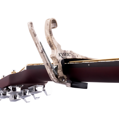 Kyser Guitars 4 Vets Quick Change Acoustic 6 String Guitar Capo - Desert Camo