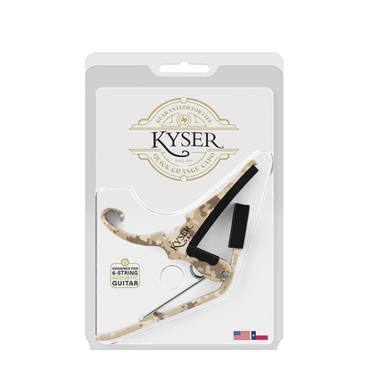 Kyser Guitars 4 Vets Quick Change Acoustic 6 String Guitar Capo - Desert Camo