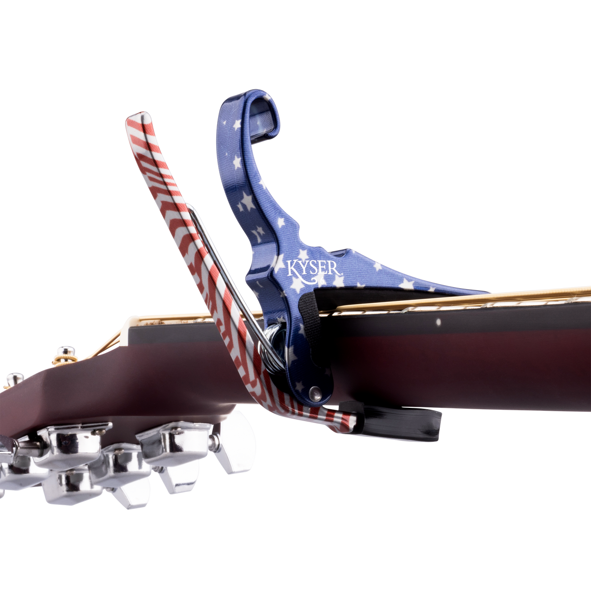 Kyser Quick Change Acoustic 6 String Guitar Capo - Stars and Stripes
