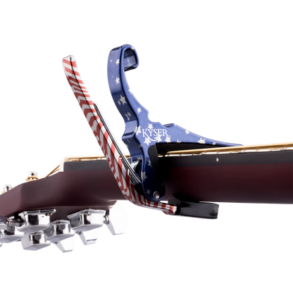 Kyser Quick Change Acoustic 6 String Guitar Capo - Stars and Stripes