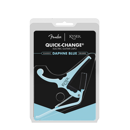 Fender x Kyser Quick Change Electric Guitar Capo - Daphne Blue