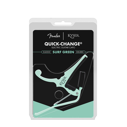 Fender x Kyser Quick Change Electric Guitar Capo - Surf Green