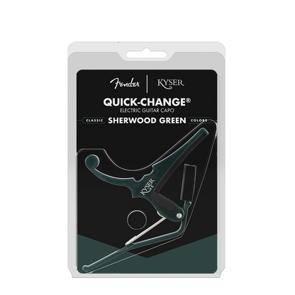 Fender x Kyser Quick Change Electric Guitar Capo- Sherwood Green