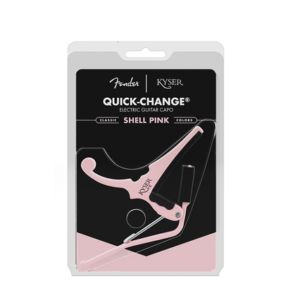 Fender x Kyser Quick Change Electric Guitar Capo - Shell Pink
