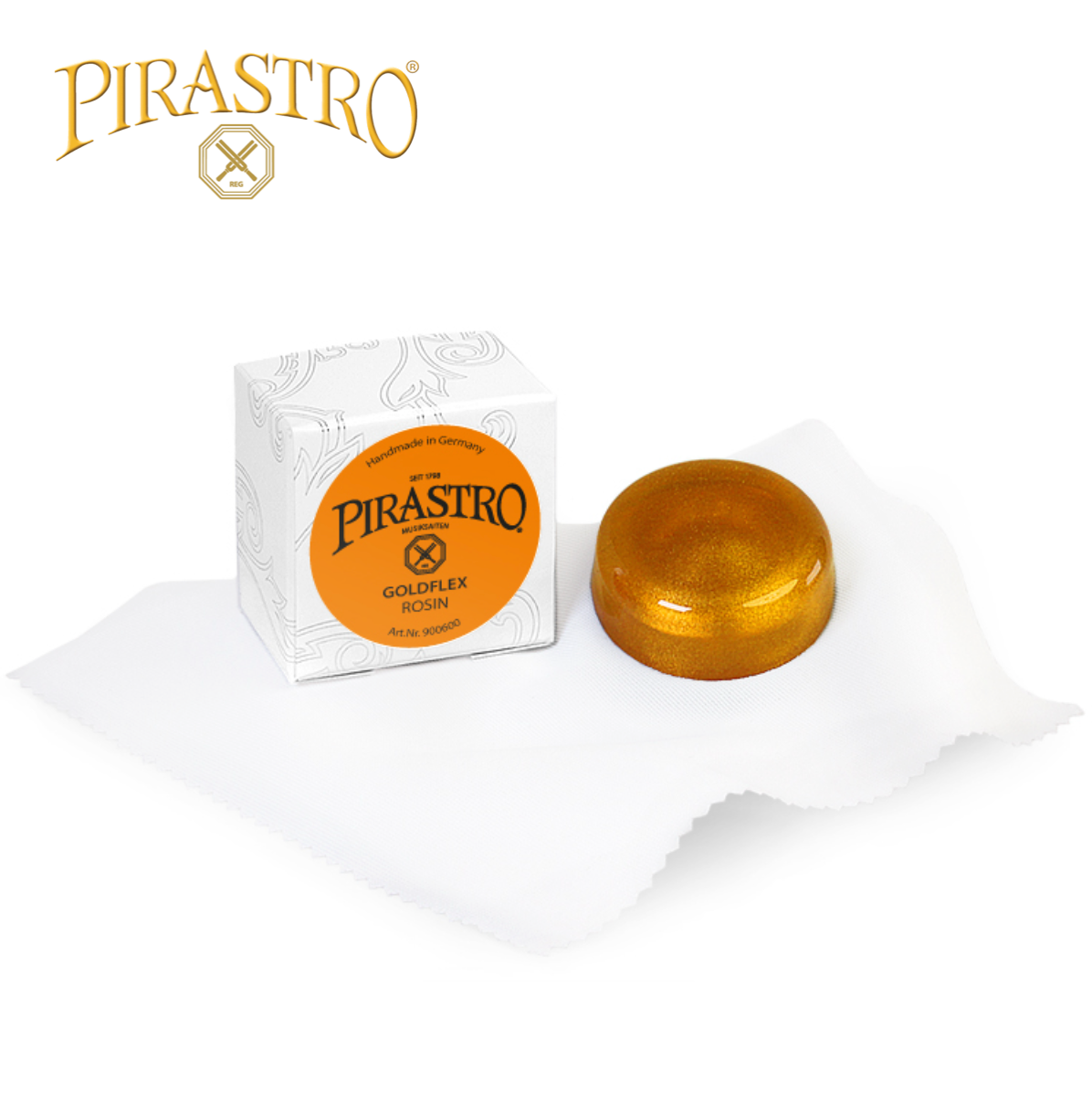 Pirastro Goldflex Rosin for Violin and Viola, Handmade in Germany