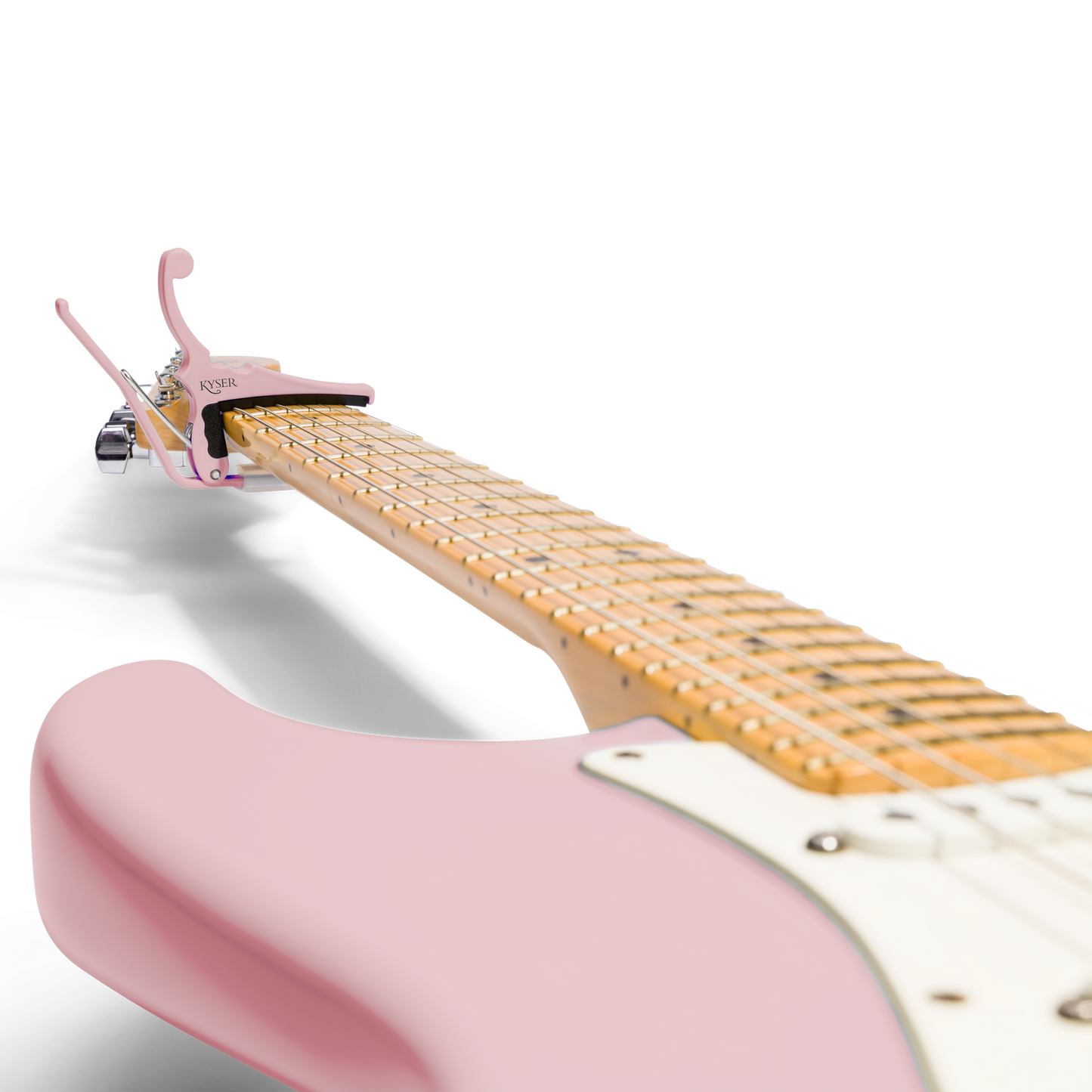 Fender x Kyser Quick Change Electric Guitar Capo - Shell Pink