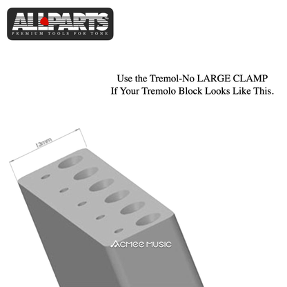 Allparts Tremol-No Guitar Tremolo Locking Device - Large Clamp with Hardware - Chrome