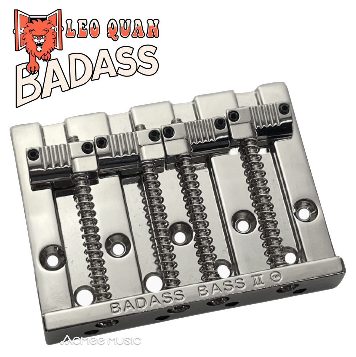 Leo Quan Badass II Bass Bridge 4-String Fender P/Jazz Bass - Nickel