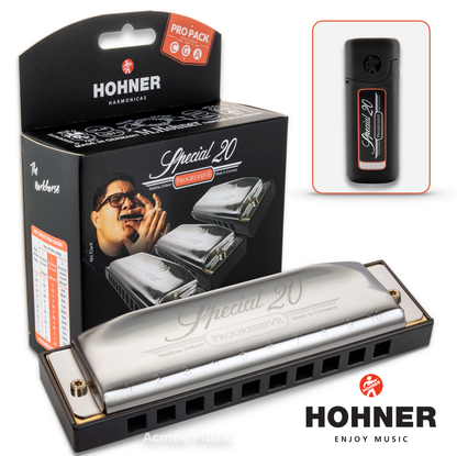 Hohner Special 20 ProPack Diatonic Harmonica SPC-3PK, Keys of G,C and A