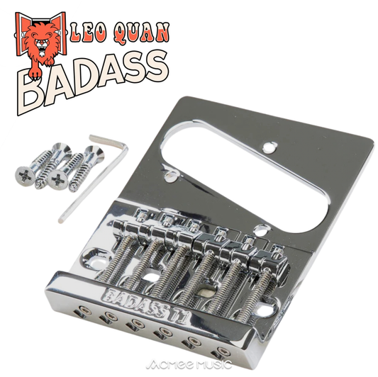 Leo Quan Badass T1 Bridge for Fender Telecaster/Tele Guitar - Chrome