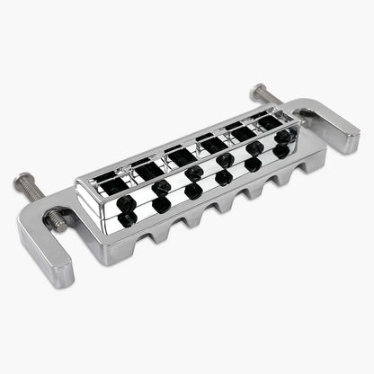 Leo Quan Badass CHROME Wraparound Guitar Bridge wIth Metric Locking Stud for Import Brands