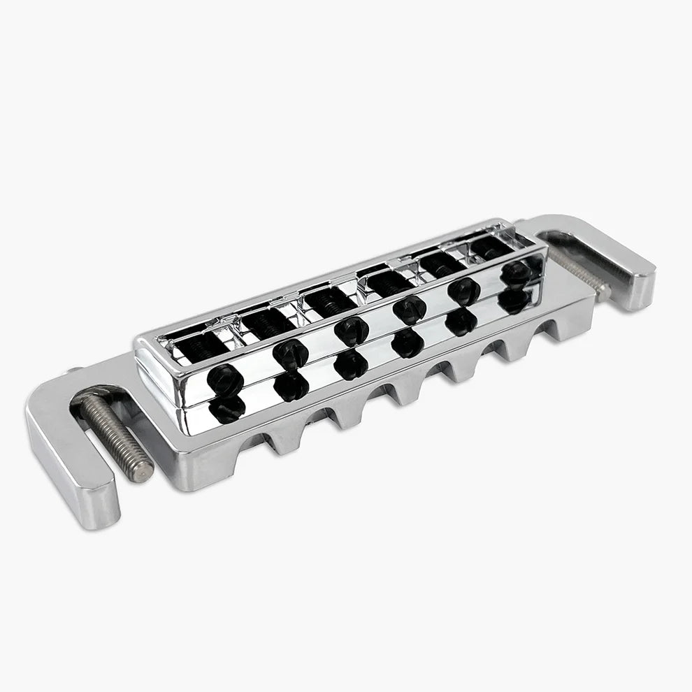 Leo Quan Badass CHROME Wraparound Guitar Bridge with SAE Locking Studs for US-made Brands