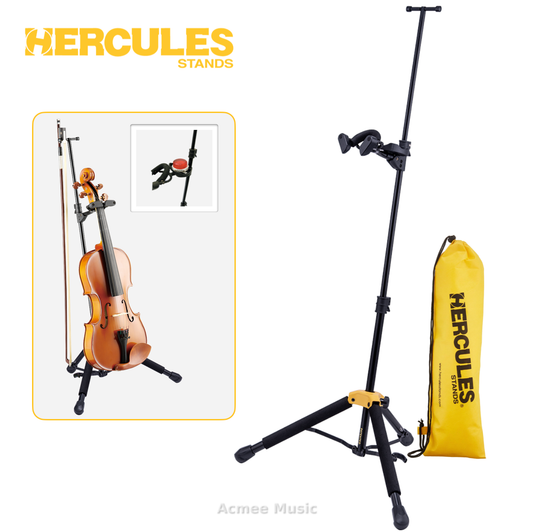 HERCULES Violin/Viola Stand DS571BB with Detachable Rosin Holder and Bag