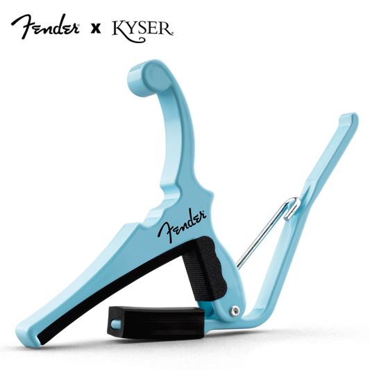 Fender x Kyser Quick Change Electric Guitar Capo - Daphne Blue