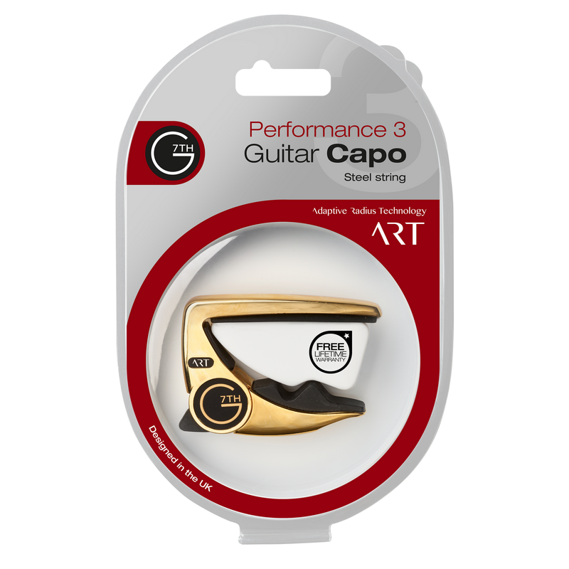 G7th Performance 3 ART 6-String Guitar Capo - 18kt Gold Plate