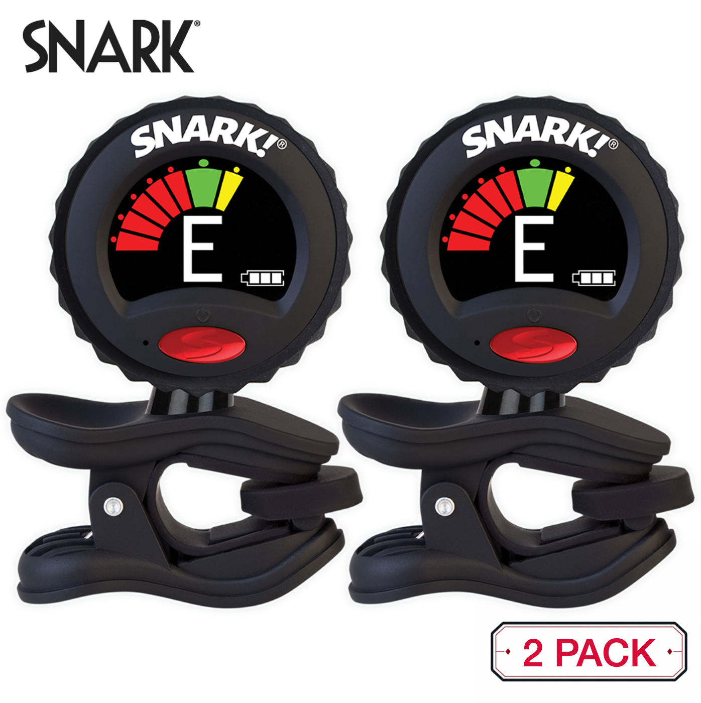 2-PACK Snark ST-8 HPT All Instrument High Precision Rechargeable Clip-On Tuner