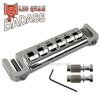 Leo Quan Badass NICKEL Wraparound Guitar Bridge wIth Metric Locking Stud for Import Brands