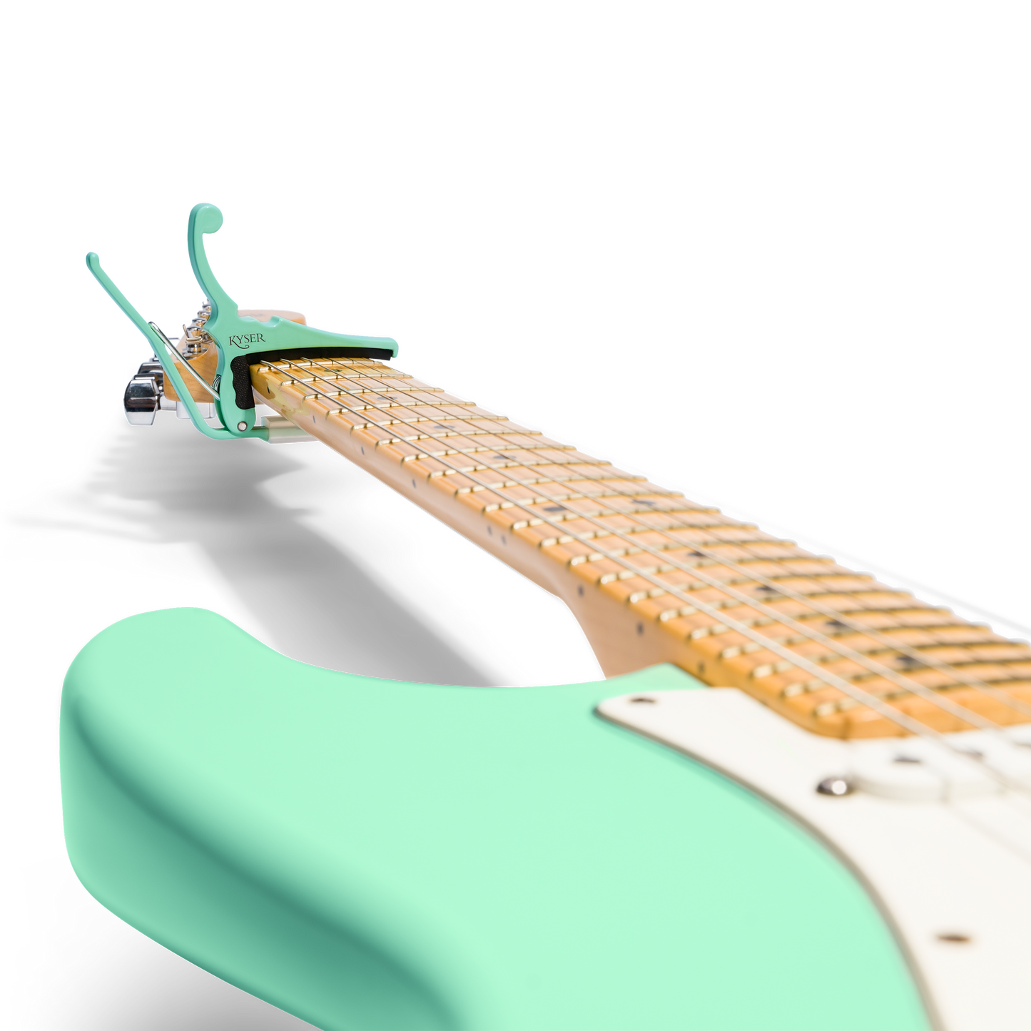 Fender x Kyser Quick Change Electric Guitar Capo - Surf Green