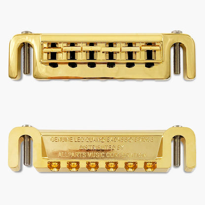Leo Quan Badass GOLD Wraparound Guitar Bridge wIth Metric Locking Stud for Import Brands