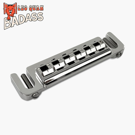 Leo Quan Badass NICKEL Wraparound Guitar Bridge wIth Metric Locking Stud for Import Brands