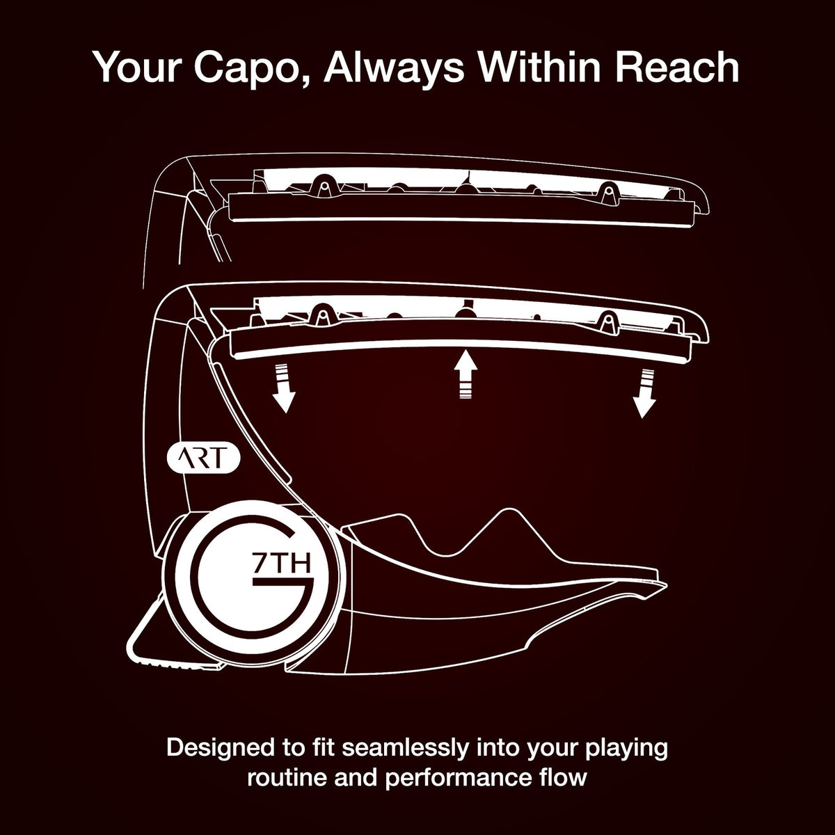 G7th Performance 3 Capo for Classical, Flamenco and Wider Neck Guitars - Silver