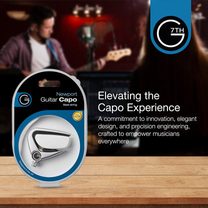 G7th Newport 6-String Guitar Capo Fine-Tune Quick Release - Silver